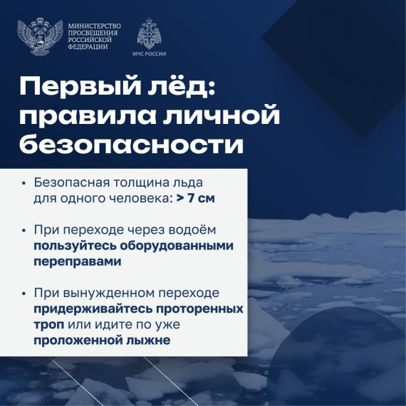 Правила безопасности вблизи замерзших водоемов.